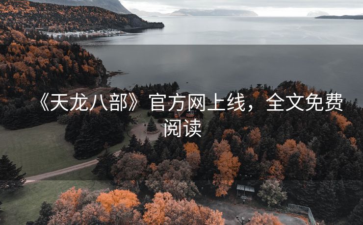 《天龙八部》官方网上线，全文免费阅读