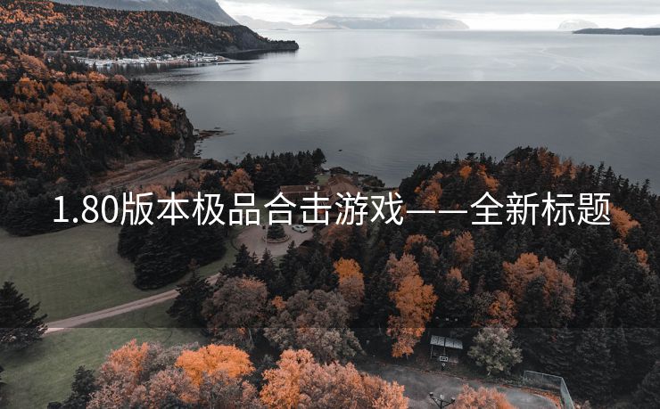 1.80版本极品合击游戏——全新标题