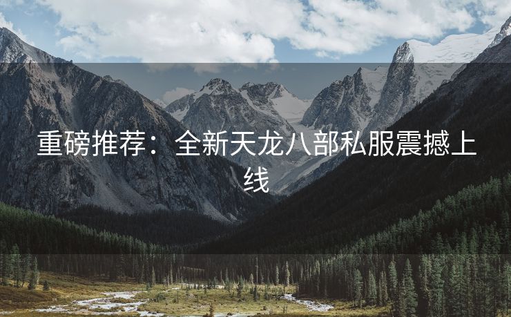 重磅推荐：全新天龙八部私服震撼上线