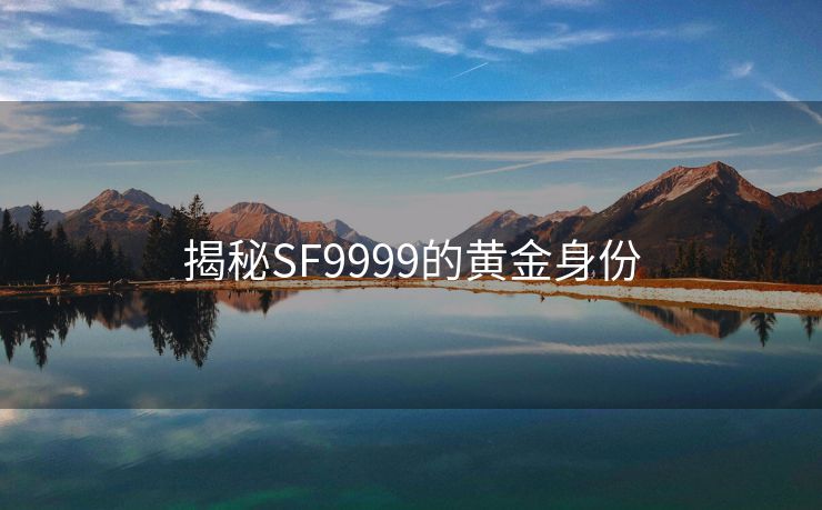 揭秘SF9999的黄金身份
