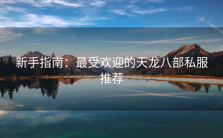 新手指南：最受欢迎的天龙八部私服推荐
