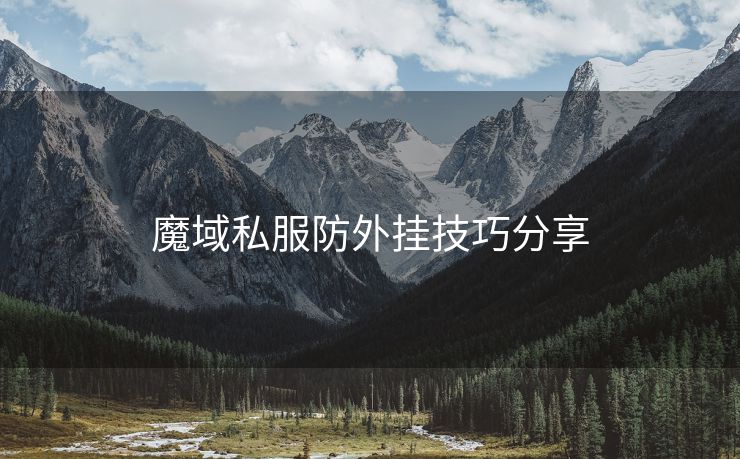 魔域私服防外挂技巧分享