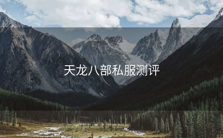 天龙八部私服测评