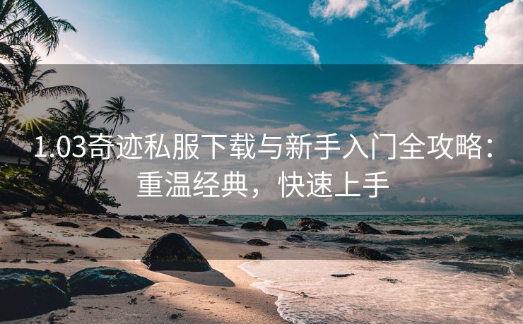 1.03奇迹私服下载与新手入门全攻略：重温经典，快速上手