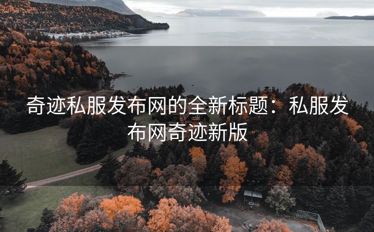 奇迹私服发布网的全新标题：私服发布网奇迹新版